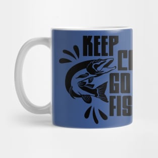 keep calm go fishing 6 Mug